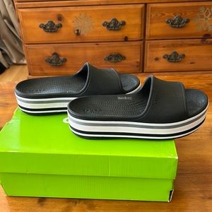 Crocs wedge sandal , size W7, worn only twice